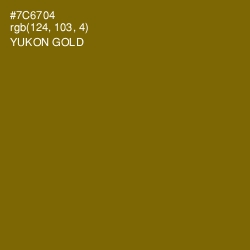 #7C6704 - Yukon Gold Color Image